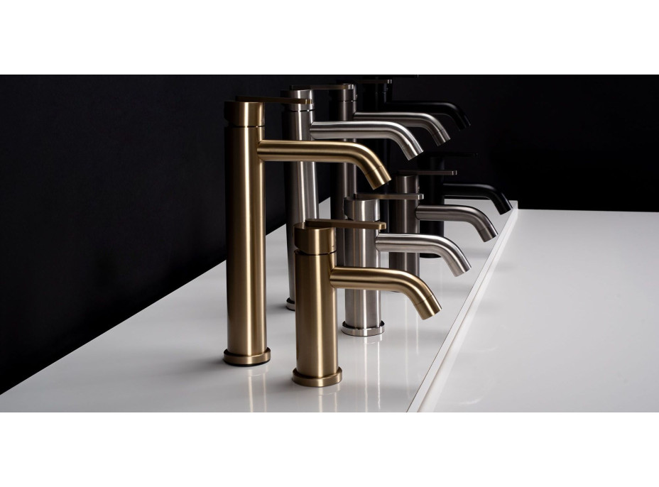 Umývadlová batéria REA ONTARIO - čierna - nízka