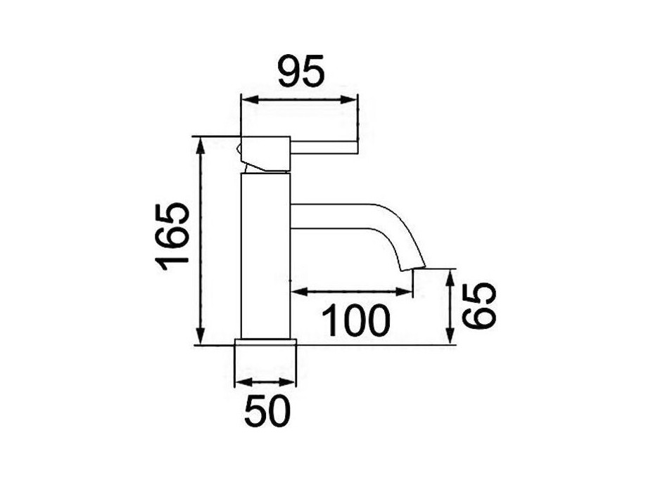 Umývadlová batéria CALANI NEXOS - čierna - nízka
