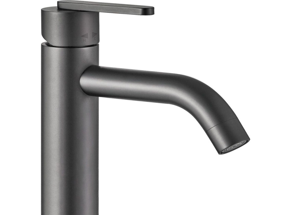 Umývadlová batéria REA ONTARIO - gun grey - vysoká