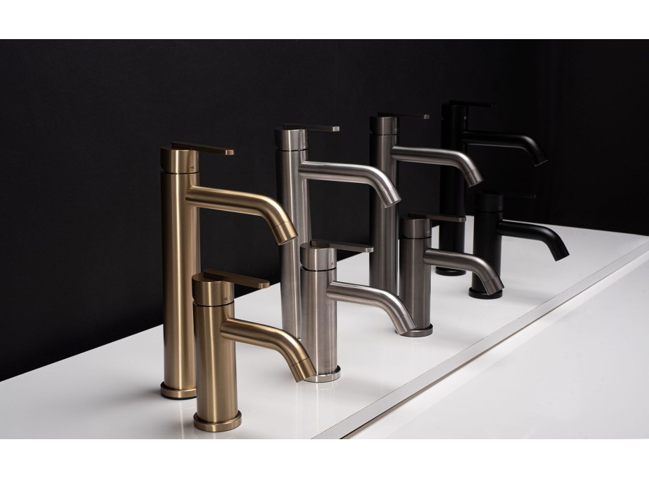 Umývadlová batéria REA ONTARIO - čierna - vysoká