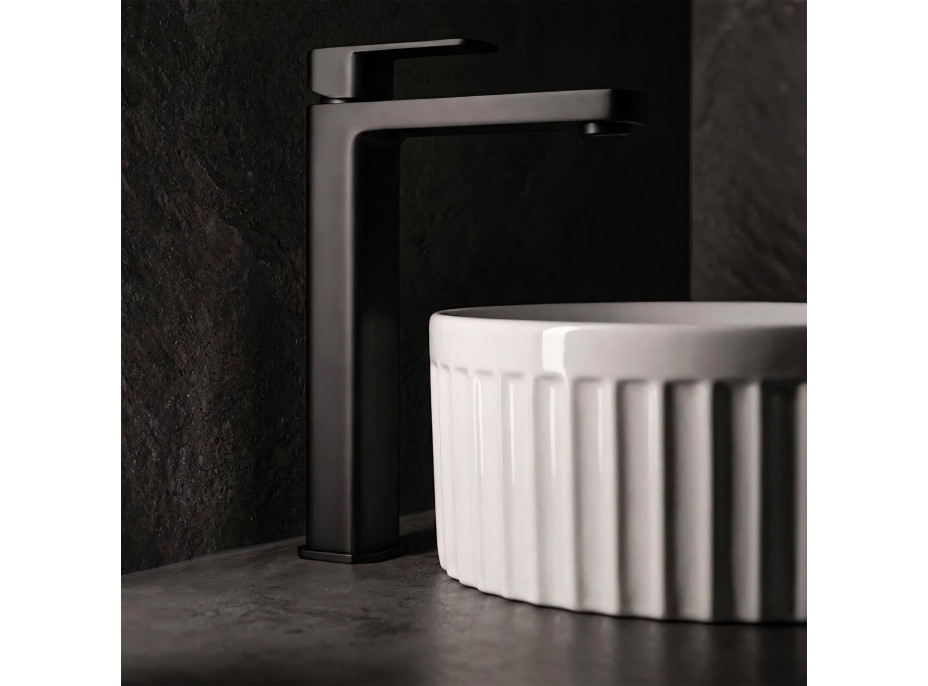 Umývadlová batéria REA ARLO - čierna - vysoká