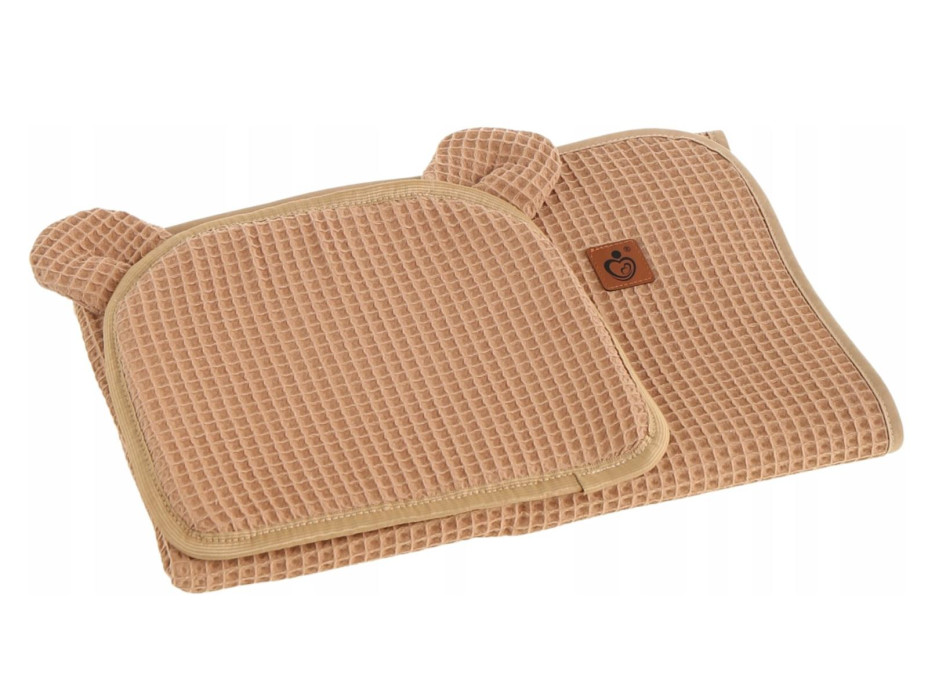 Hniezdočko (kokon) pre bábätko - BABYMAM AIR 3D SAFE SLEEP SET - cappuccino