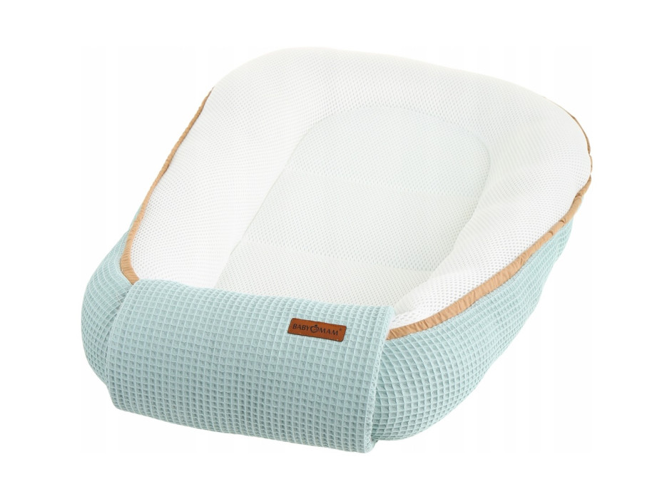 Hniezdočko (kokon) pre bábätko - BABYMAM AIR 3D SAFE SLEEP SET - šalviové