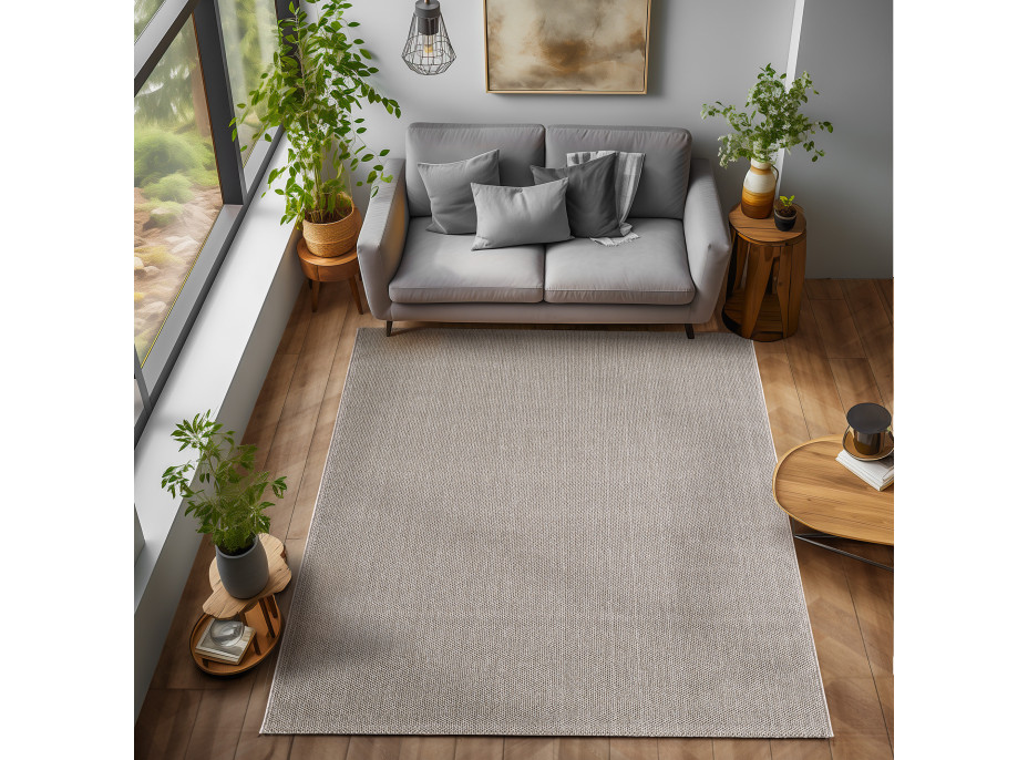 Kusový koberec Loom 4300 Brown kruh