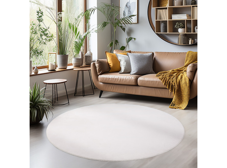 Kusový koberec Sky 5400 Cream kruh