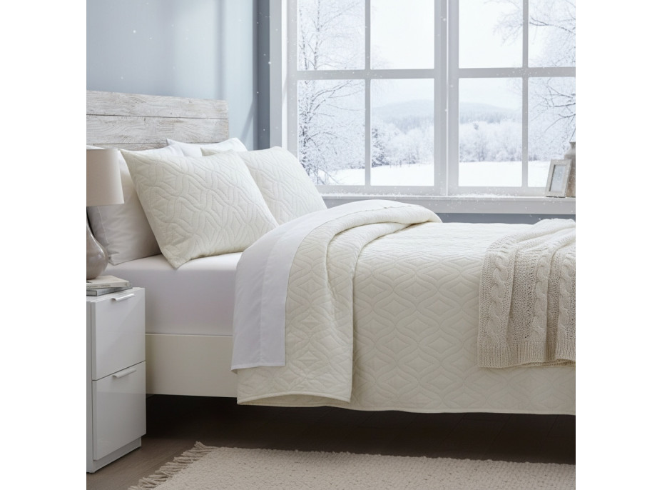 Obliečka na vankúš VISTA Velvet - 45x45 cm - krémová