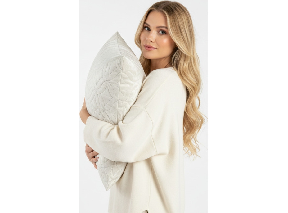 Obliečka na vankúš VISTA Velvet - 45x45 cm - krémová