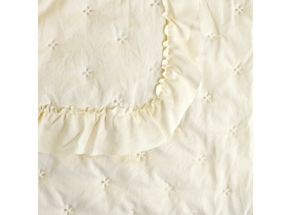 Prikrývka na posteľ RITA 200x220 cm - krémová