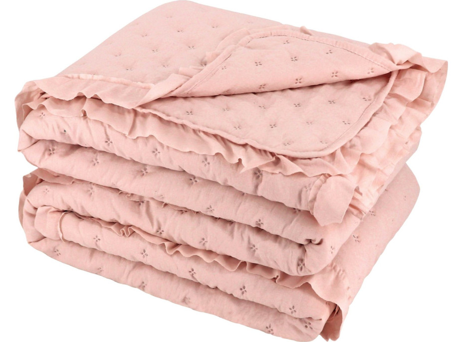 Prikrývka na posteľ RITA 200x220 cm - ružová