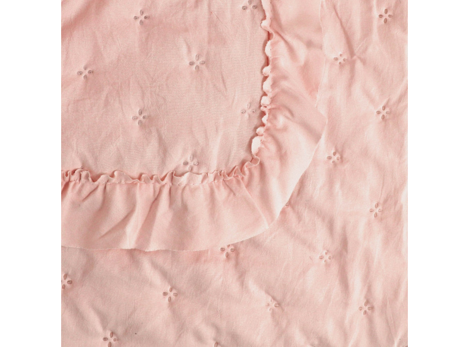 Prikrývka na posteľ RITA 200x220 cm - ružová