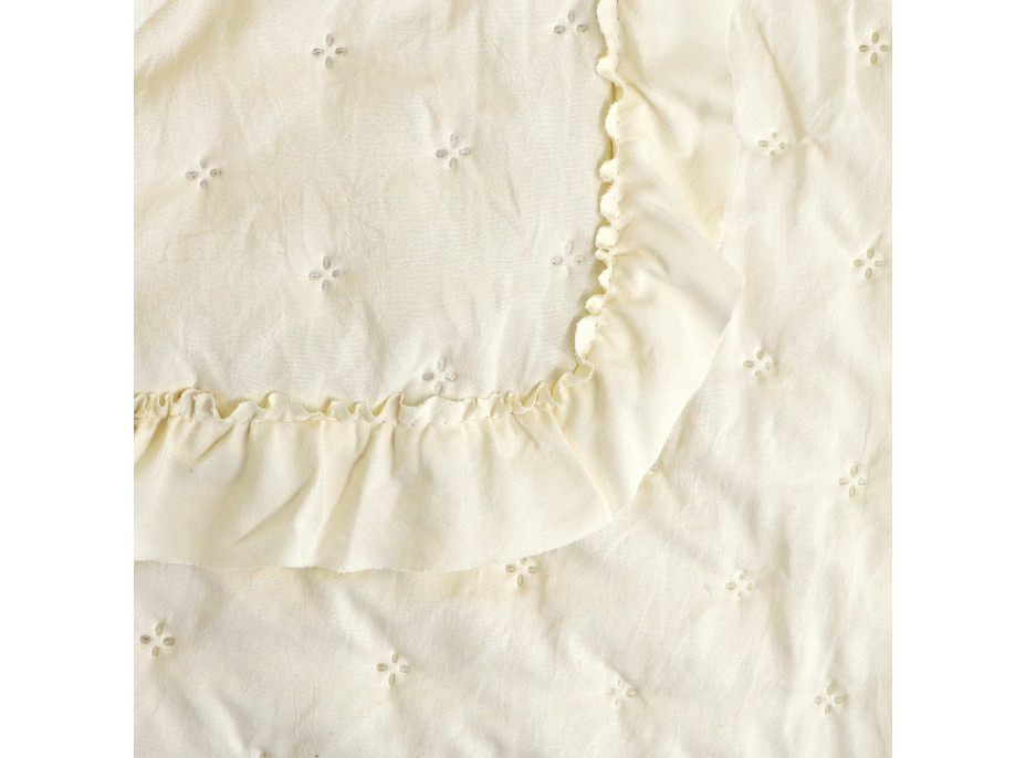 Prikrývka na posteľ RITA 200x240 cm - krémová