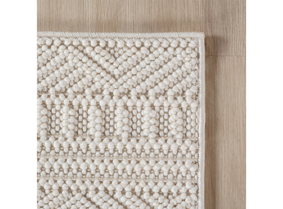 Kusový koberec Helix 2202 cream kruh