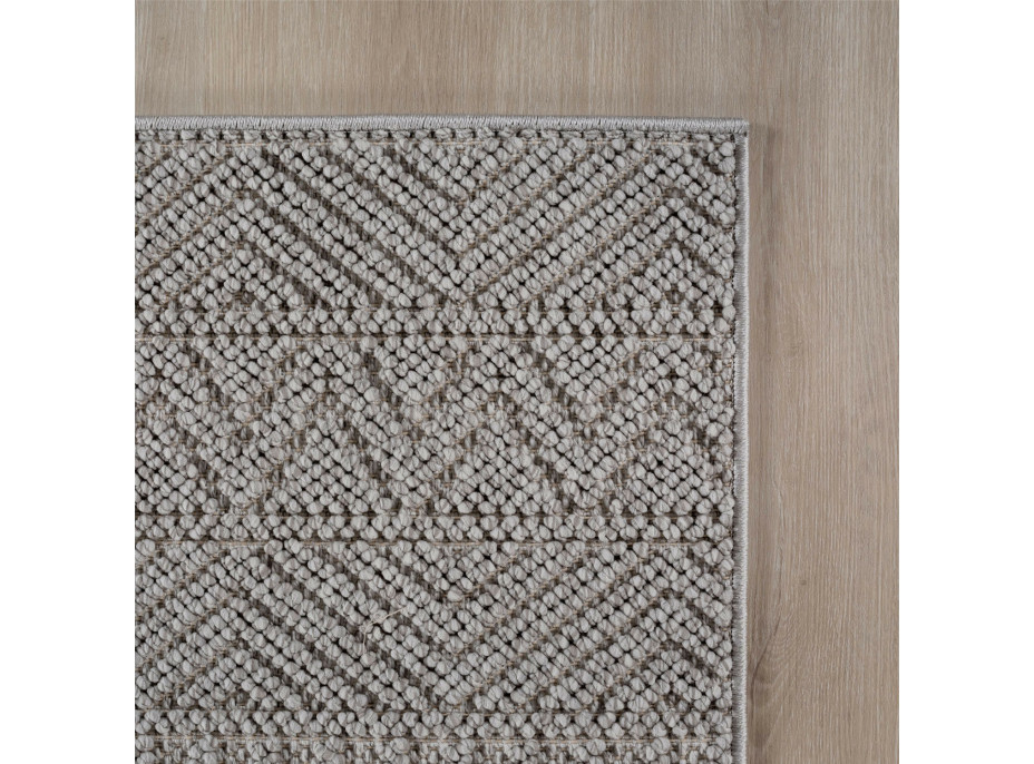 Kusový koberec Helix 2202 silver kruh