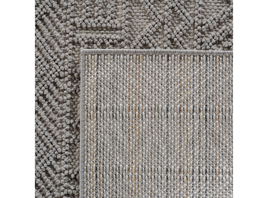 Kusový koberec Helix 2202 silver kruh