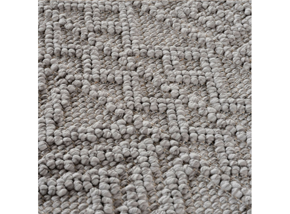 Kusový koberec Helix 2202 silver kruh