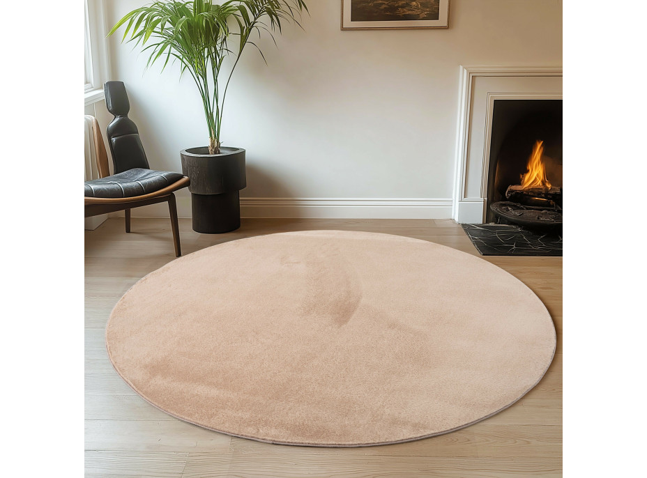 Kusový koberec Joy 1400 beige kruh