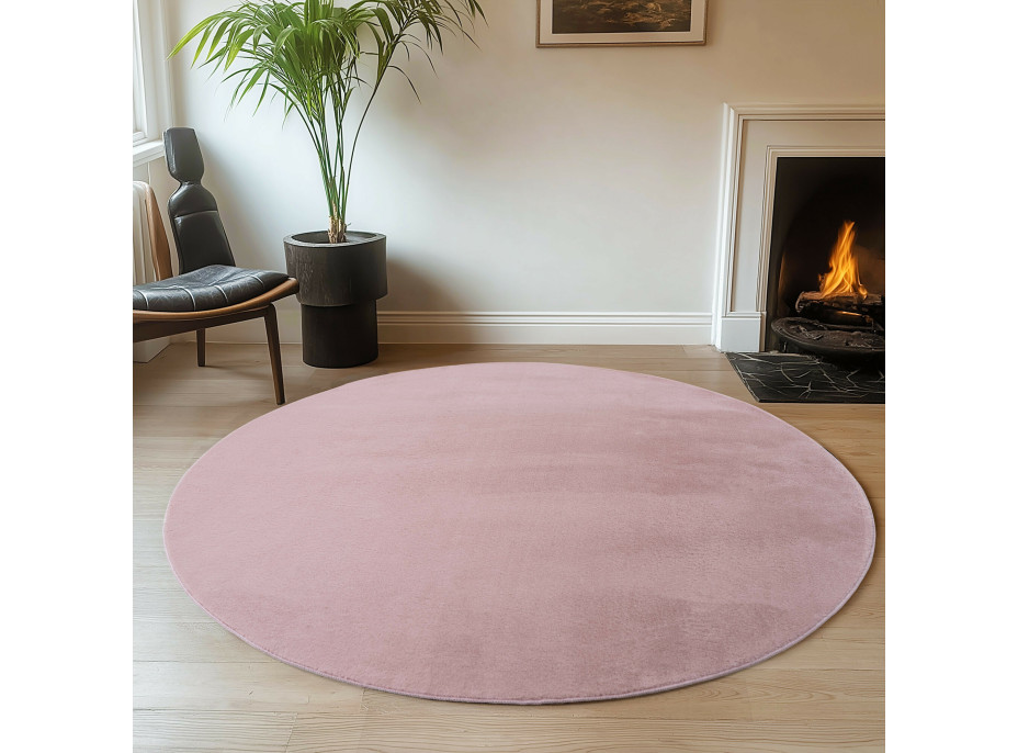 Kusový koberec Joy 1400 rose kruh