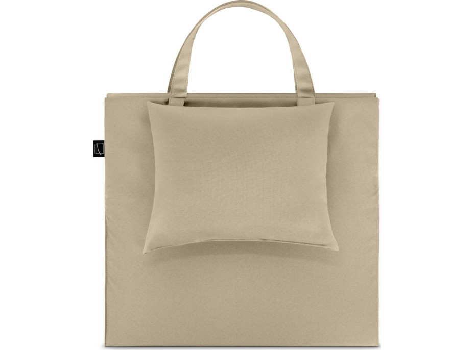 Skladacia podložka SURVIVAL s vankúšom - 180x50 cm - béžová