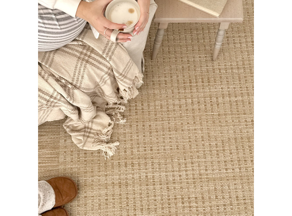 Kusový koberec Giza 1410 Beige kruh