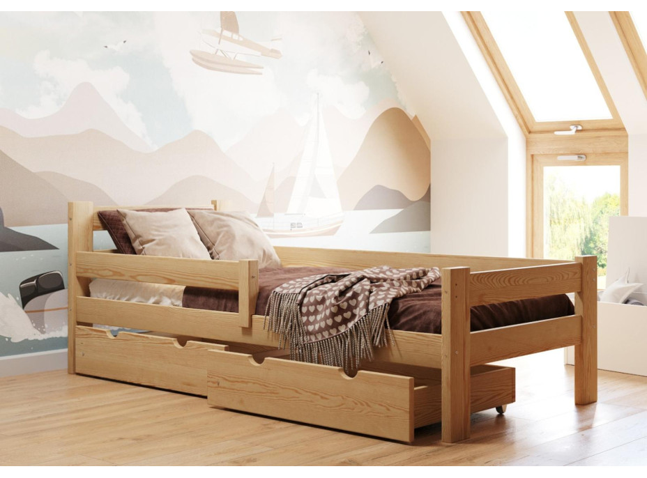 Detská posteľ z masívu PAVLÍK MAX - 180x80 cm