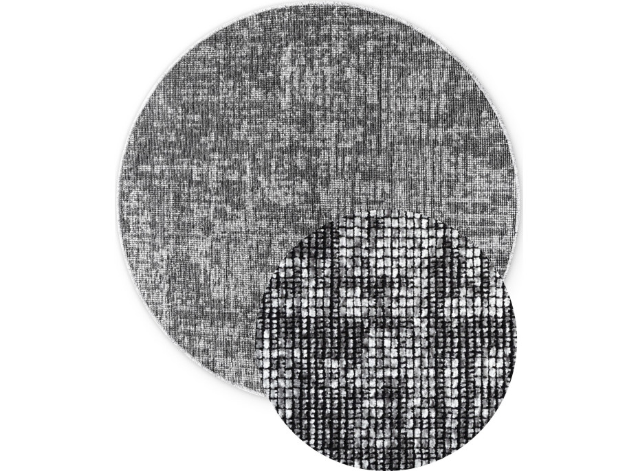 Kusový koberec Brilliance Prisma 106310 Silver Grey z kolekcie Elle kruh