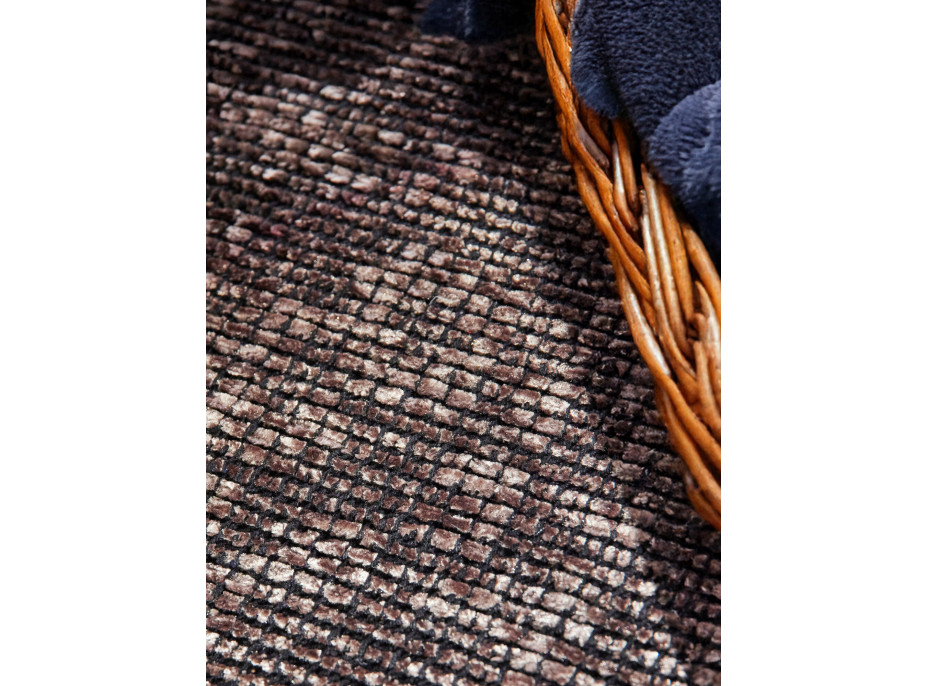 Kusový koberec Brilliance Prisma 106311 Brown z kolekcie Elle kruh