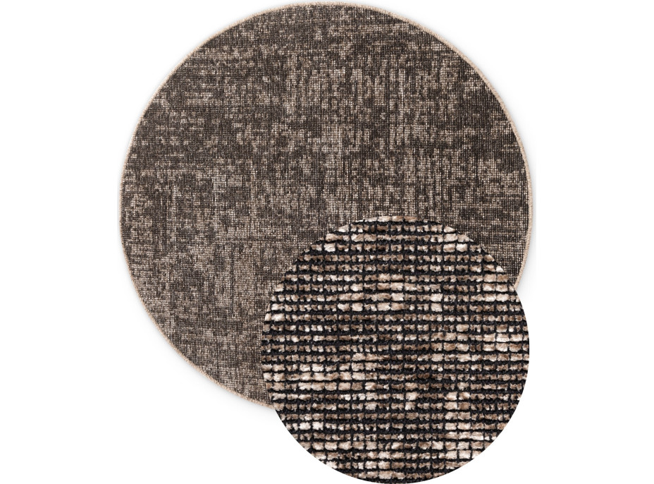 Kusový koberec Brilliance Prisma 106312 Beige z kolekcie Elle kruh