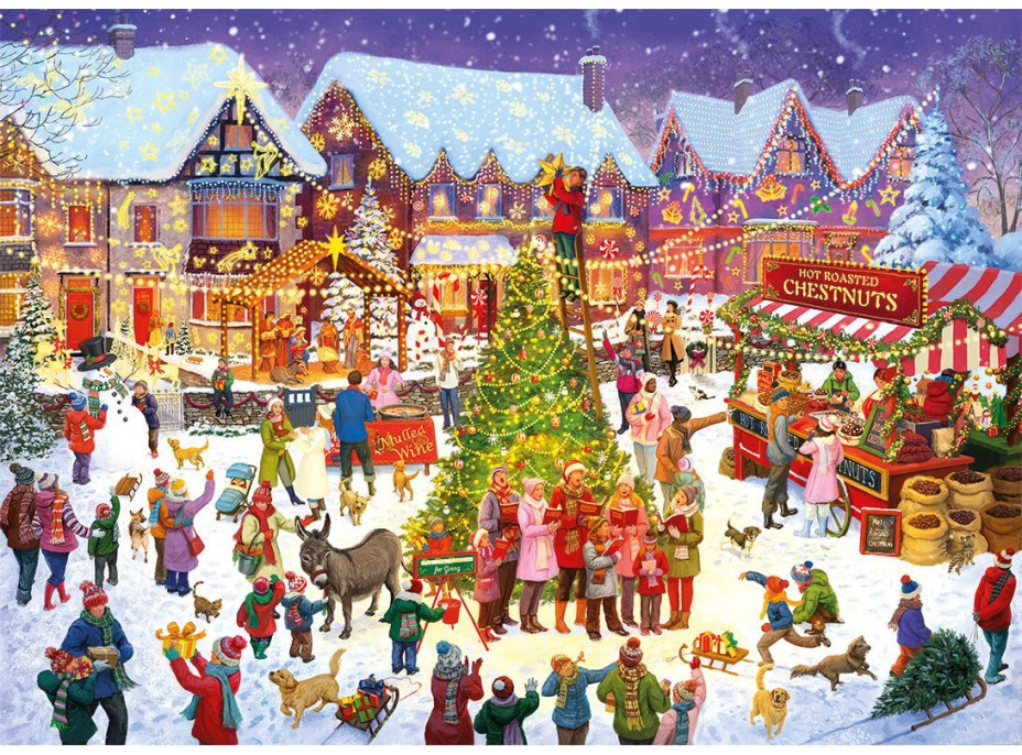 GIBSONS Puzzle Limitovaná vianočná edícia: Čas obdarovania 1000 dielikov