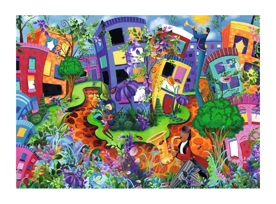 RAVENSBURGER Puzzle Abstraktný svet lienok 1000 dielikov