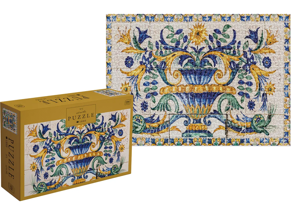 INTERDRUK Puzzle Art on Tiles 1: Kytica na podstavci 1000 dielikov