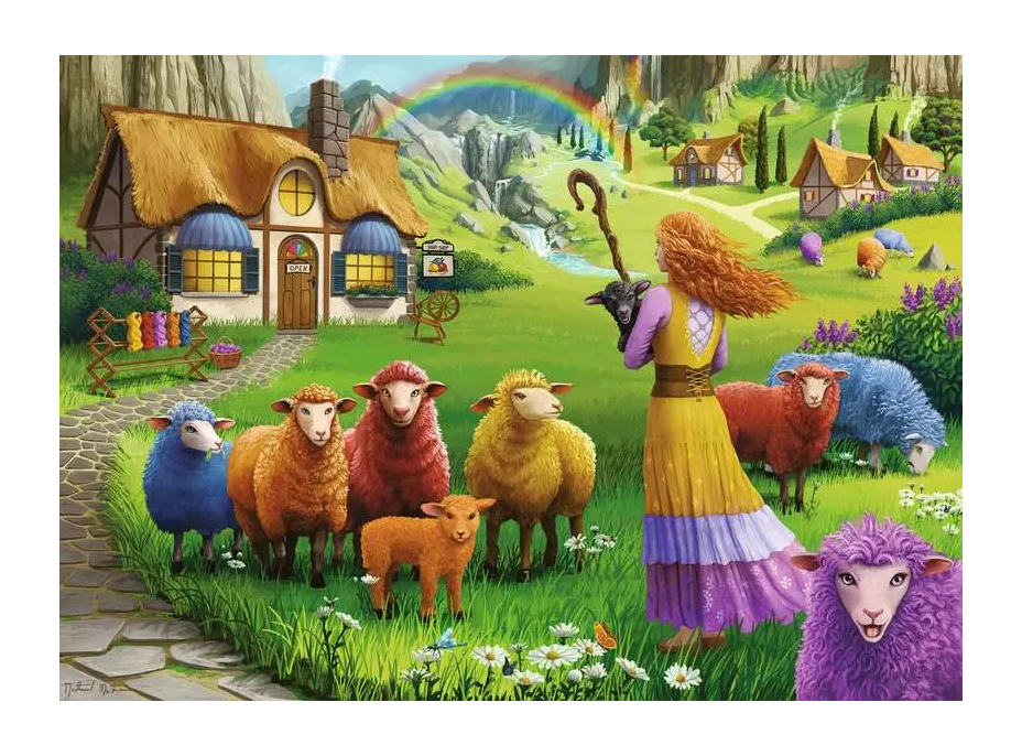 RAVENSBURGER Puzzle Farebná vlna 1000 dielikov