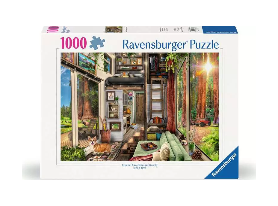 RAVENSBURGER Puzzle Chata v lese 1000 dielikov
