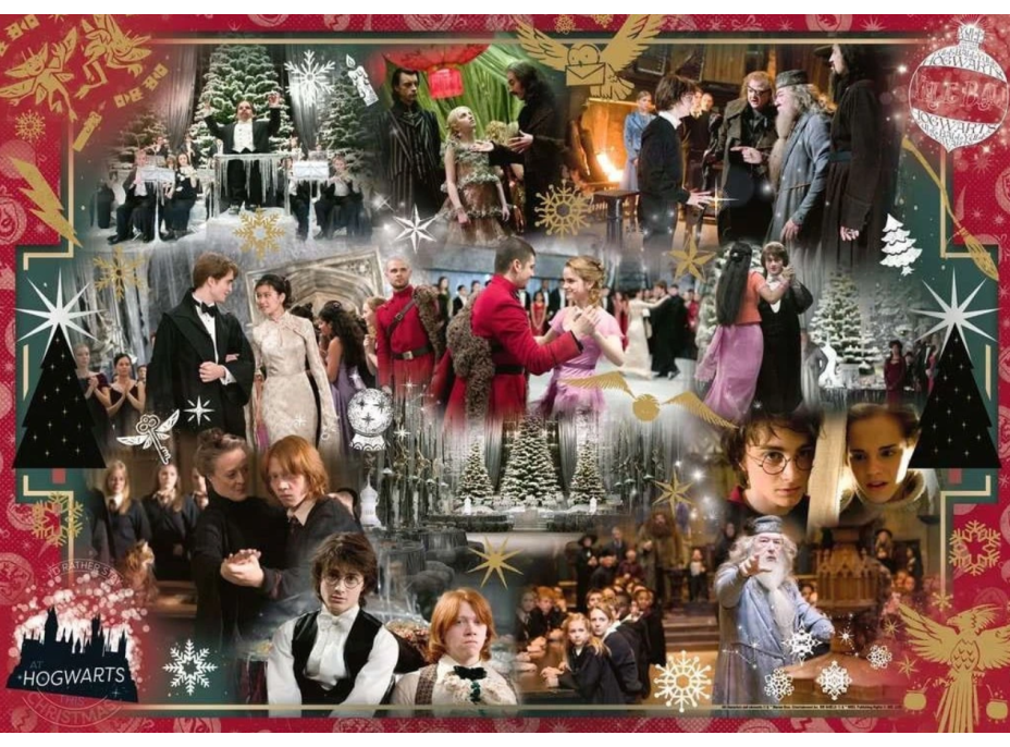 RAVENSBURGER Puzzle Harry Potter: Vianoce na Rokforte 1000 dielikov