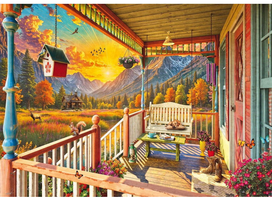 SCHMIDT Puzzle Horská veranda 1000 dielikov