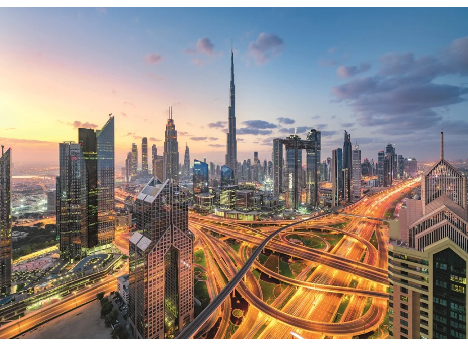 RAVENSBURGER Puzzle Kolekcia Dubaj: Výhľad na mesto snov 1000 dielikov