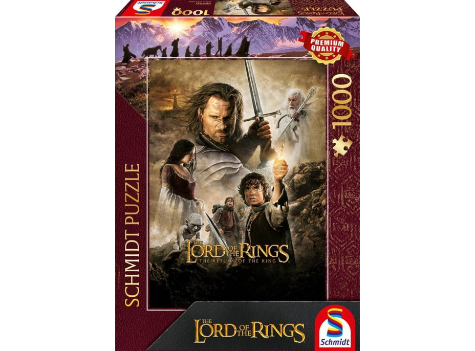 SCHMIDT Puzzle Pán prsteňov: Návrat kráľa 1000 dielikov