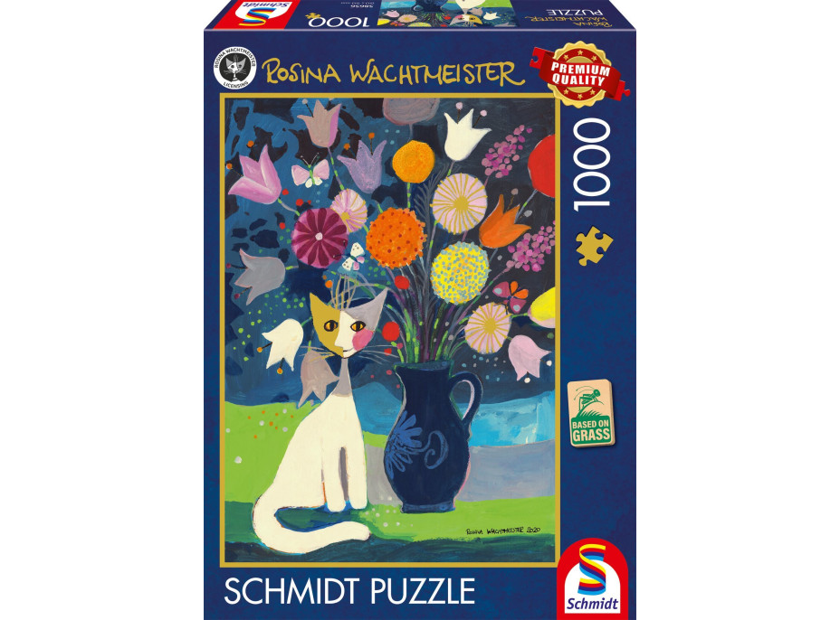 SCHMIDT Puzzle Biela mačka 1000 dielikov