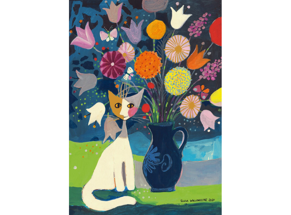 SCHMIDT Puzzle Biela mačka 1000 dielikov