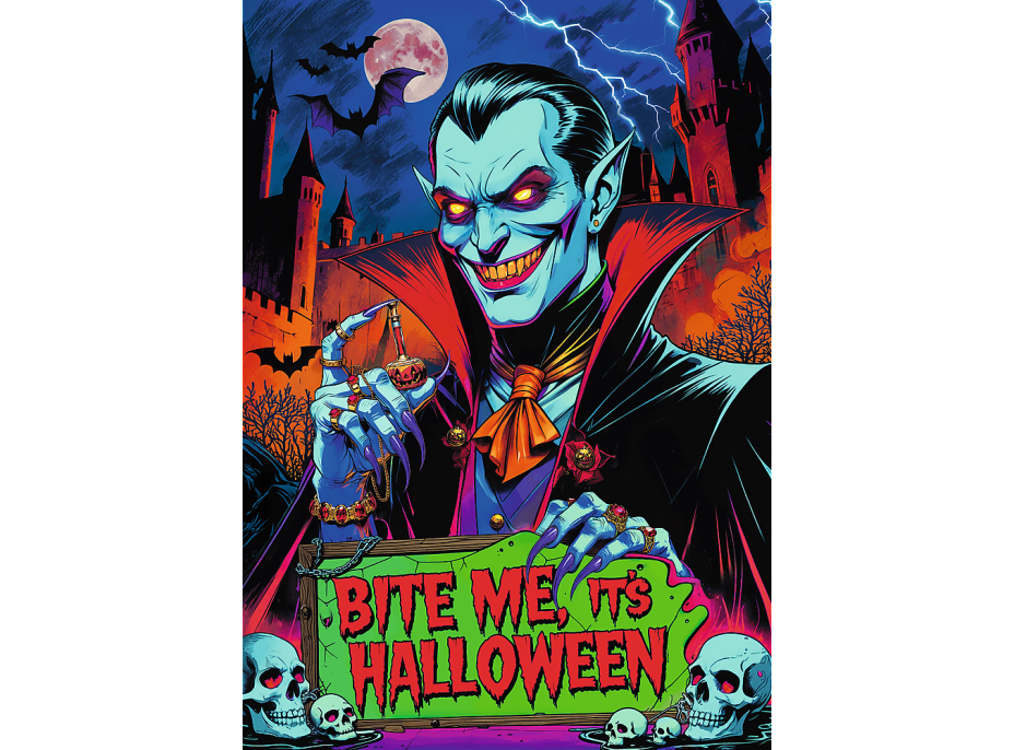 TREFL Puzzle Premium Plus Hall of Horror: Upír 1000 dielikov