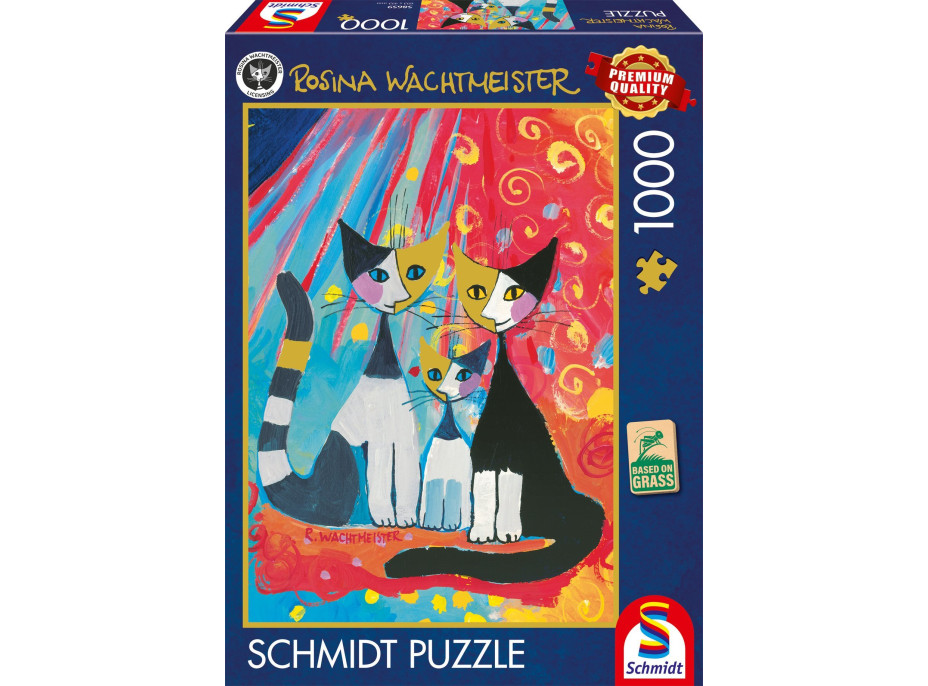 SCHMIDT Puzzle Šťastná mačacia rodina 1000 dielikov