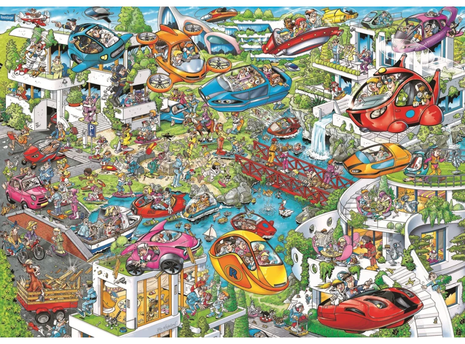 RAVENSBURGER Puzzle Ray's Comic - Budúcnosť 1000 dielikov