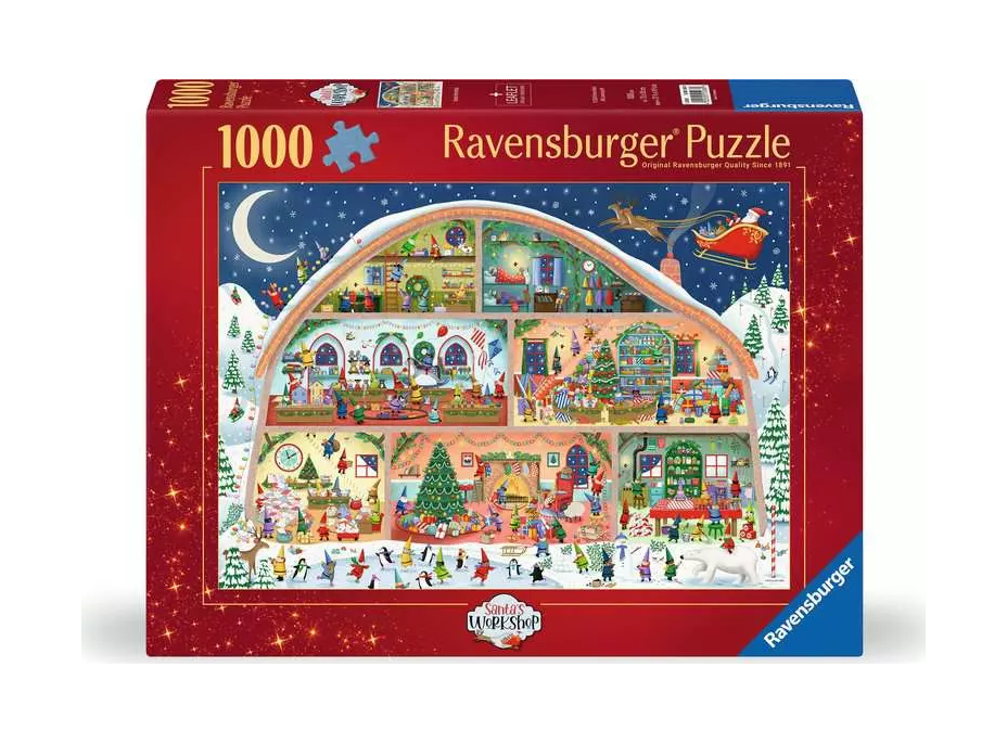 RAVENSBURGER Puzzle Santova dielňa 1000 dielikov