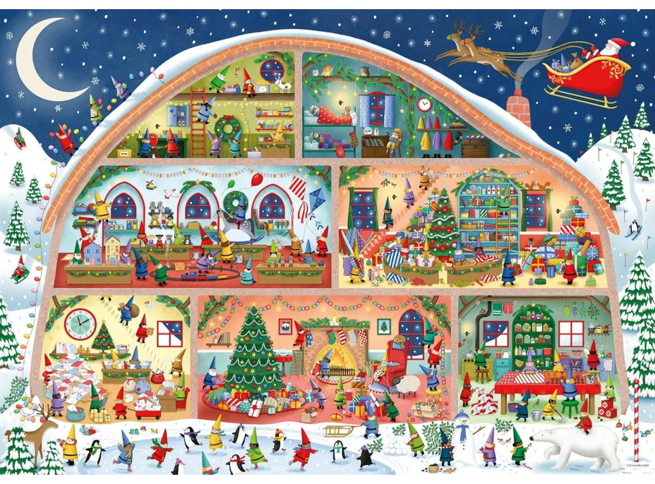 RAVENSBURGER Puzzle Santova dielňa 1000 dielikov