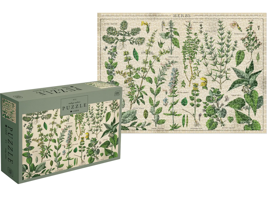 INTERDRUK Puzzle Vintage Nature 1: Bylinky 1000 dielikov
