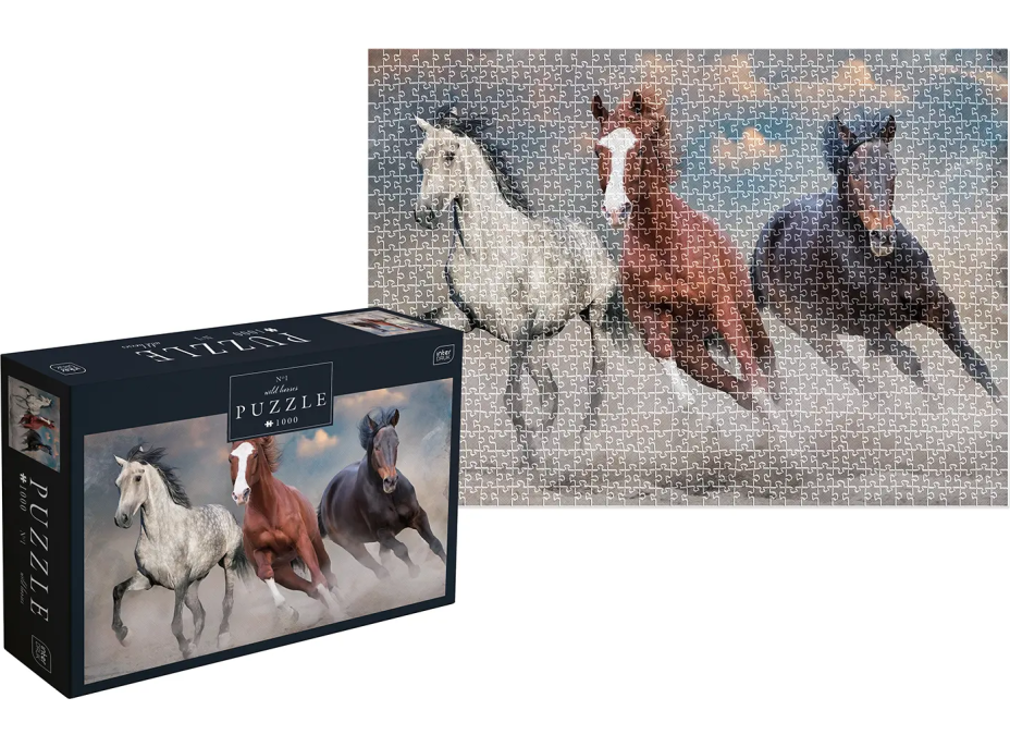 INTERDRUK Puzzle Wild Horses 1: Tri divé kone 1000 dielikov