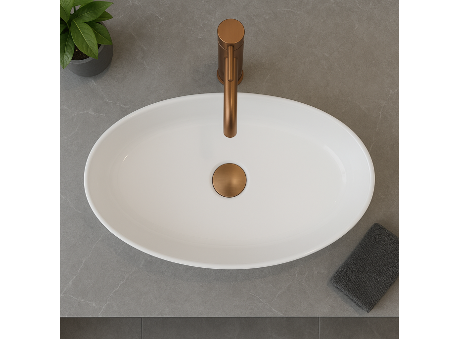 Keramické umývadlo REA ADRIANA - biele