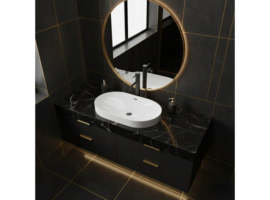 Keramické umývadlo BASARO TERRA - biele