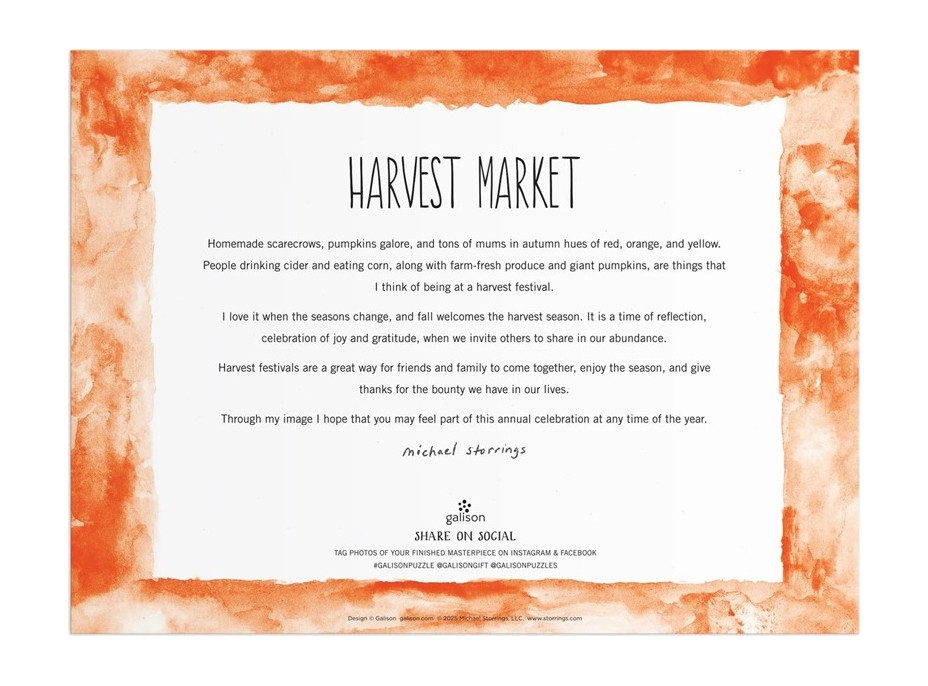 Galison Puzzle Trh jesennej úrody 1000 dielikov