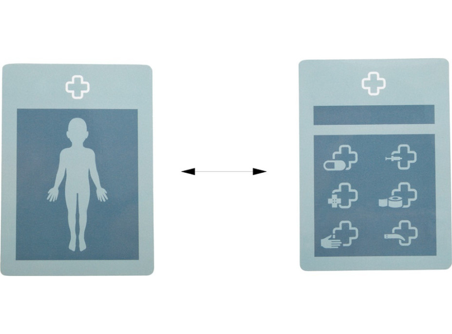 small foot Doktorandský set so zeleno-bielou lekárskou taškou