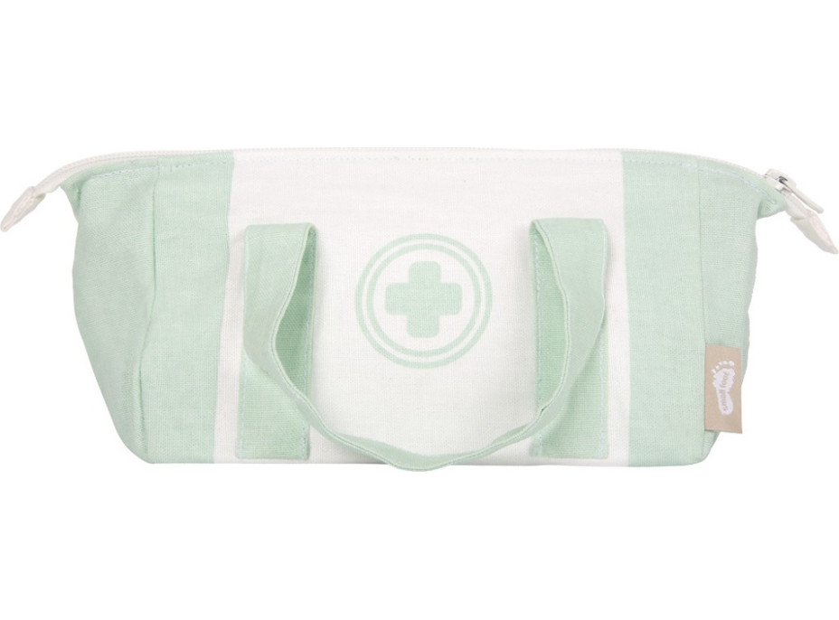 small foot Doktorandský set so zeleno-bielou lekárskou taškou